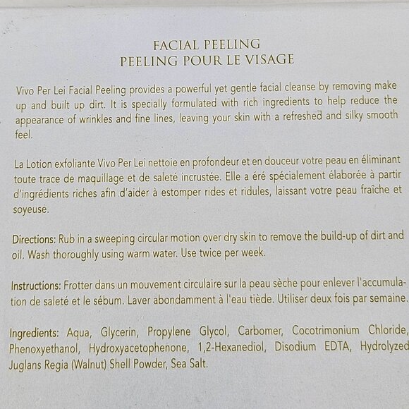 Vivo Per Lei Facial Peeling Dead Sea Minerals Travel Tube And Jar 50ml Set - Picture 6 of 7